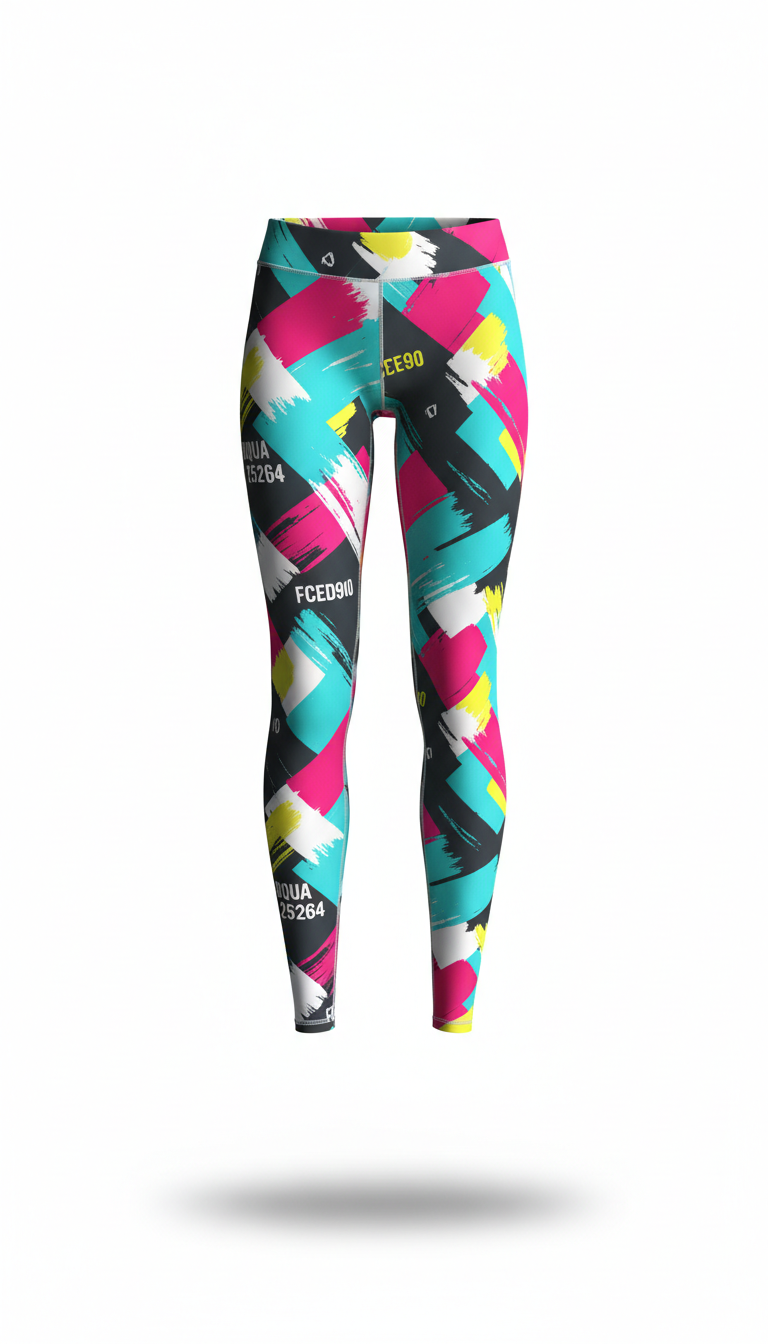Aqua Pop Graphic Performance Leggings