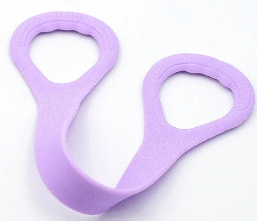 8-Shape Resistance Band for Women, Back Opening Shoulder Training, Slimming Back Exercise Tool, Home Yoga Stretching Strap with Silicone Elastic Rope